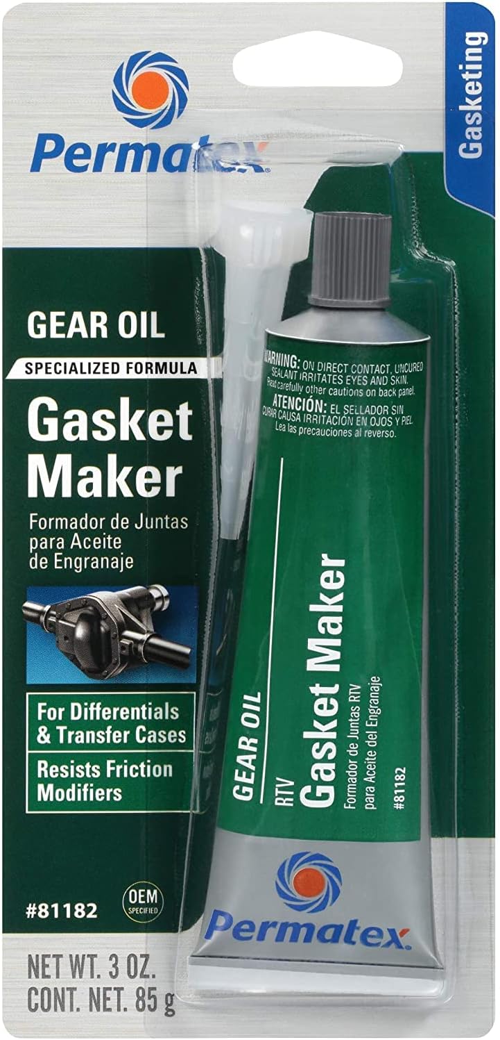 Permatex 81182 Gear Oil RTV Gasket Maker, 3 oz.