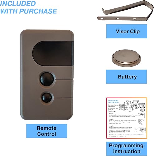 Miniatura 5 de para Craftsman Abridor de puerta de garaje 3 botones remoto HBW1255 139.53681B 390MHz