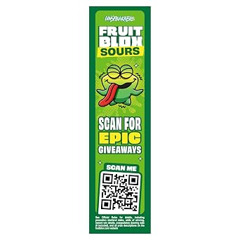 Fruit~Blox Sour Fruit Snacks, Apple Strawberry & Watermelon ~ 22 Pouches in a Cardboard Box ~ (Pack of 1)