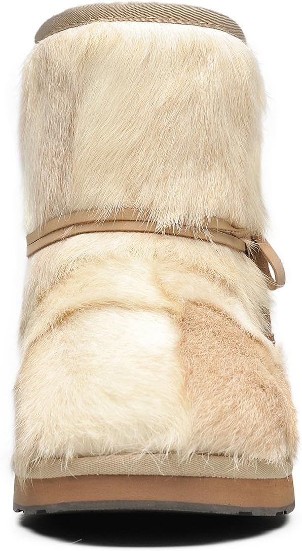 AU&MU Womens Casual and Versatile Warm Simple Snow Boots