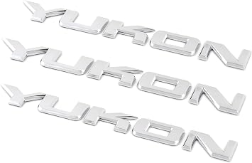 OEM NEW Rear Liftgate and Fender Yukon Emblem Set of Three 07-16 GMC 15825690