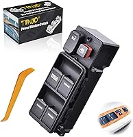 TINJO Driver Side Power Window Master Switch for 2003-2007 Honda Accord Sedan 2.4L 3.0L - Replaces OE# 35750-SDA-HO7