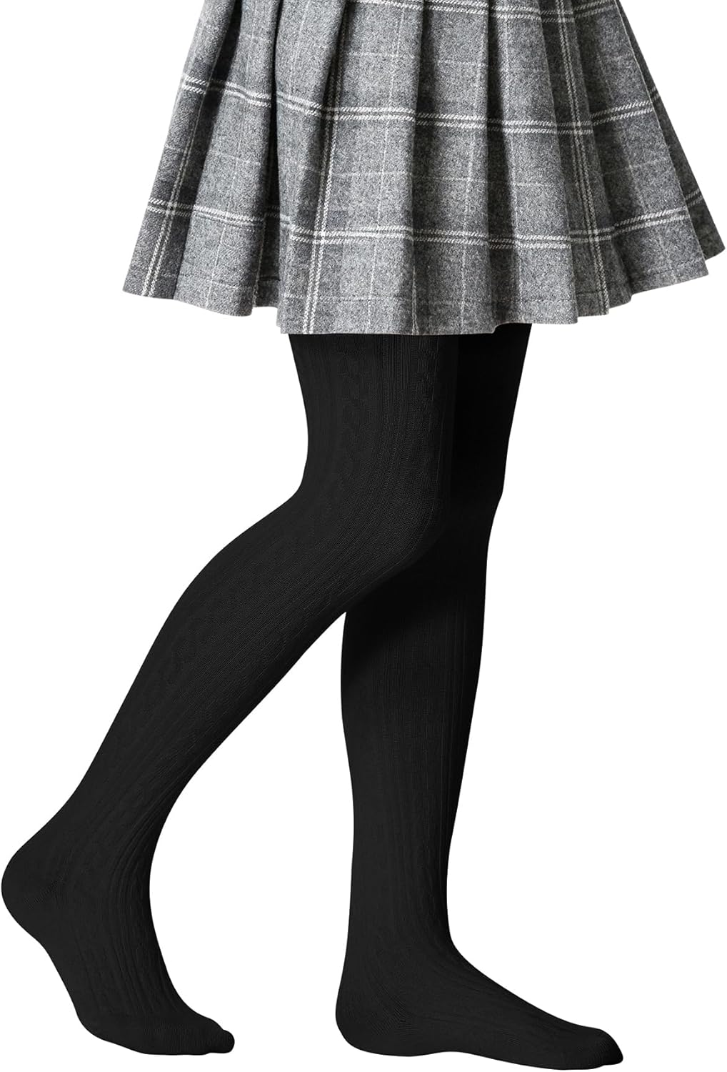 Zando Thick Girls' Cable Knit Leggings Winter Tights for Toddlers 1/4/5 Pack