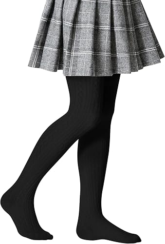 Zando Medias de bebé acogedoras de algodón cálido de punto trenzado para invierno mallas suaves para bebés leggings para recién nacidos medias