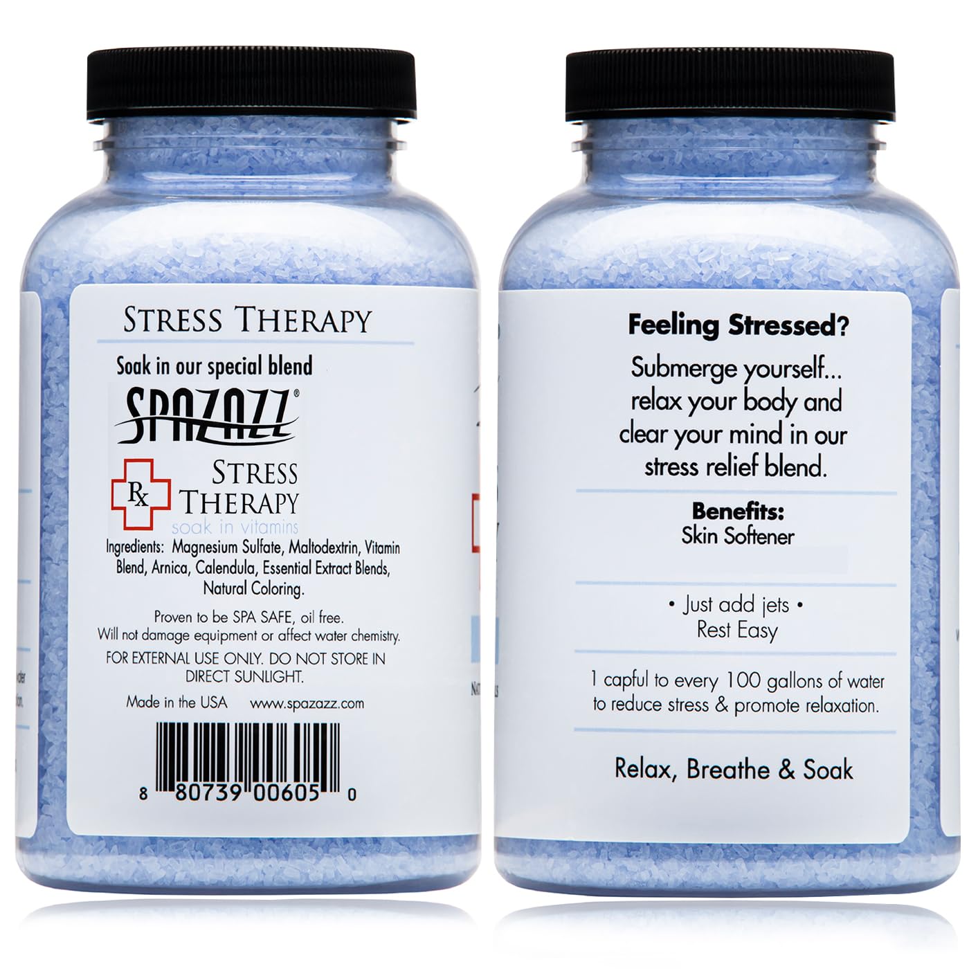 Spazazz RX Stress Therapy - De-Stress vasca idromassaggio e sali spa per il