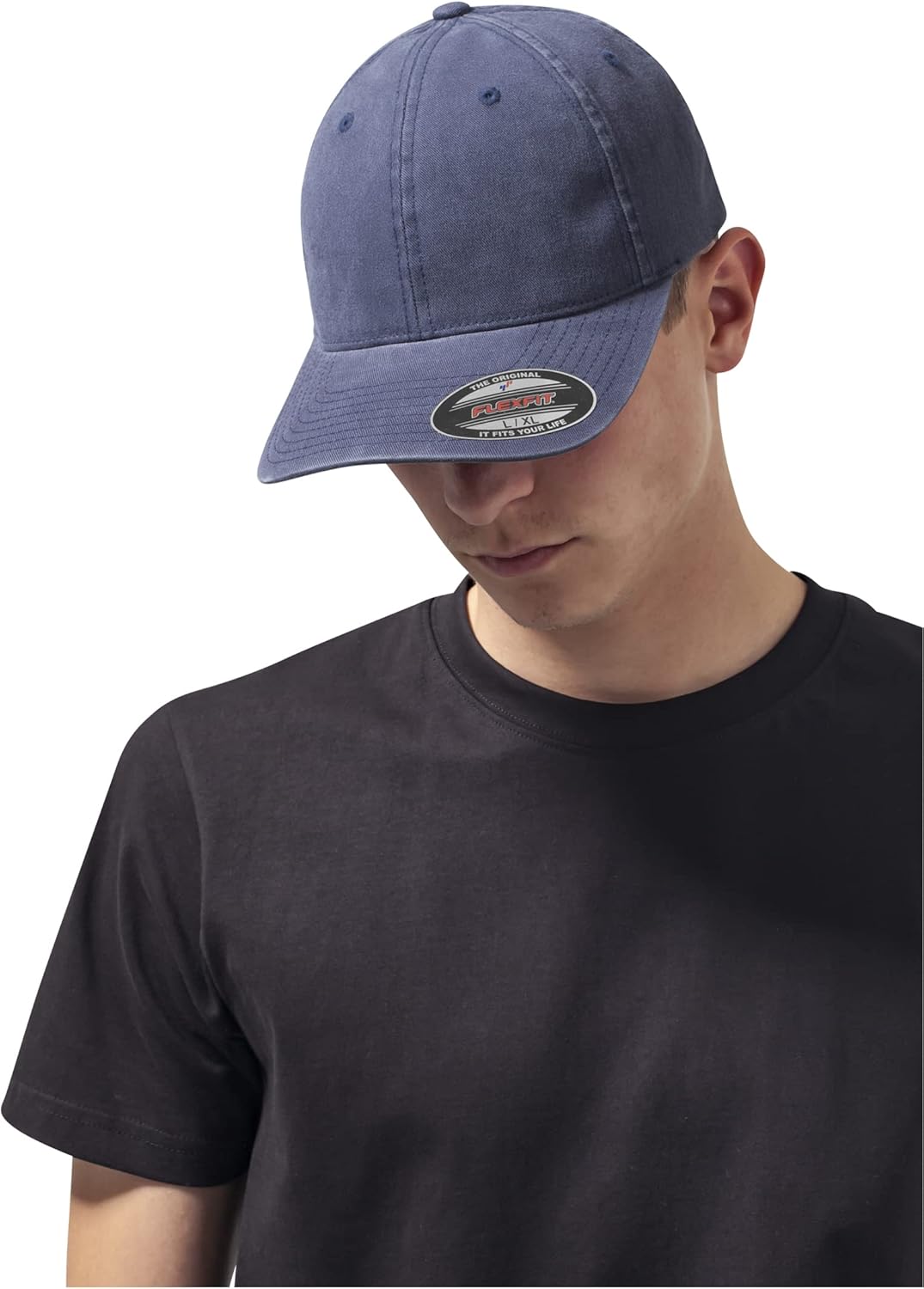 Flexfit Garment Washed Cotton Dad Hat Caps, Unisex, Garment Washed Cotton Dad Hat