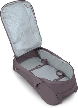 Osprey Fairview Women's Travel Pack, 55L, Purple Garnet | carry on bag, laptop sleeve, personal item, carry on travel, flight friendly, detachable daypack, personal item backpack
