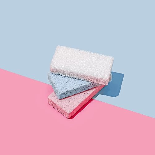 Miniatura 5 de Piedra pómez para pies  Paquete de 3 unidades de removedor de piel muerta  Piedra pómez de vidrio hecho en España para piel dura y removedor de