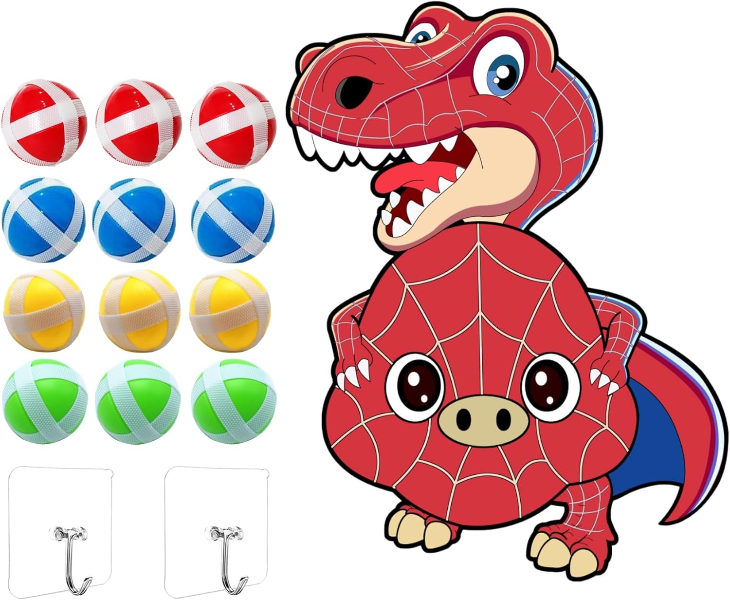 Children's Dartboard, Spider Red Dartboard, Dinosaur