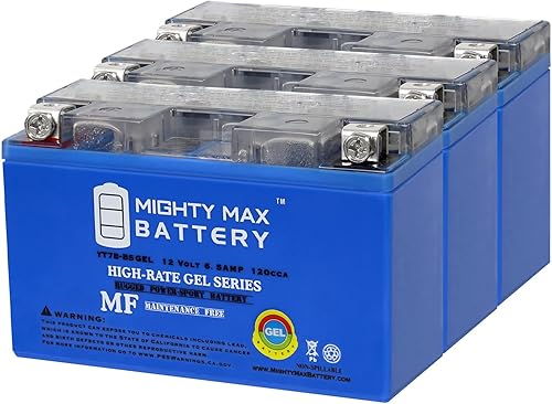 YT7B-BS GEL 12V 6.5AH Replacement Battery Compatible with Suzuki Drz400e 2003-3 Pack YT7B-BS GEL 12V 6.5AH Replacement Battery Compatible with Suzuki Drz400e 2003-3 Pack