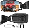 Mirrors Doors Off Compatible with Wrangler TJ JK JKU 1997-2018, Anti-shake Rotatable Side Rear View Mirrors for Doors Off Driving
