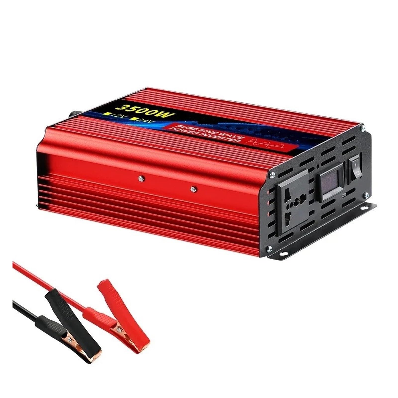 Convertisseur tension 24V 220V 3500W onde sinusoïdale pure écran LCD - 8