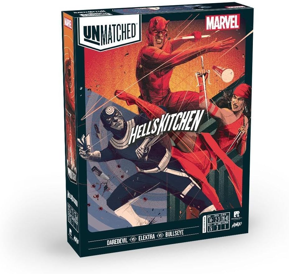 Restoration Games - Unmatched: Marvel - Hell’s Kitchen - Strategy Fighting Superhero Game for 2 to 4 Players, Ages 13+