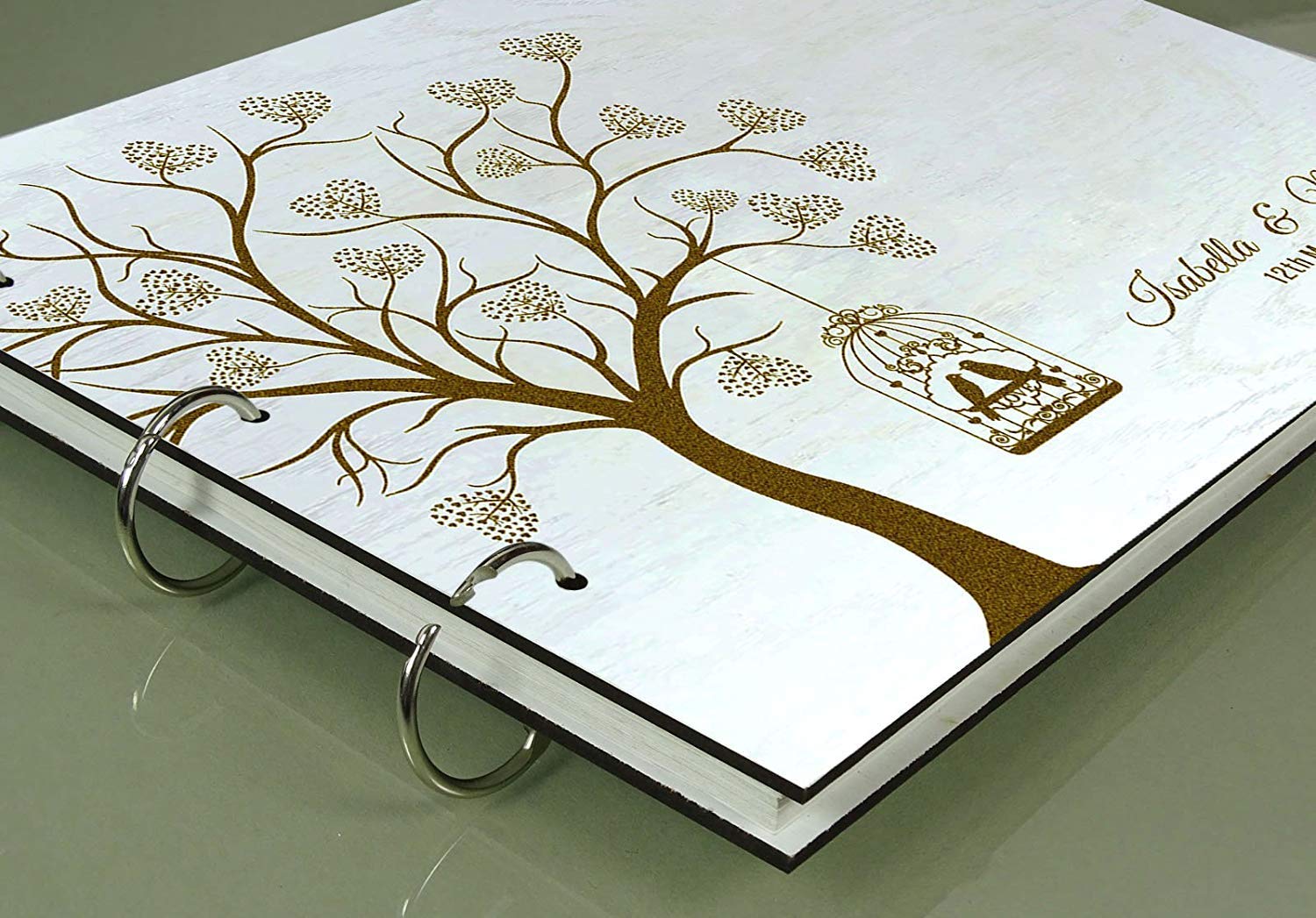 Darling Souvenir Personalisierte Holz Holz Hochzeit Gästebuch Baum Design Einzigartige Beratung Buch Custom Rustic Gästebuch