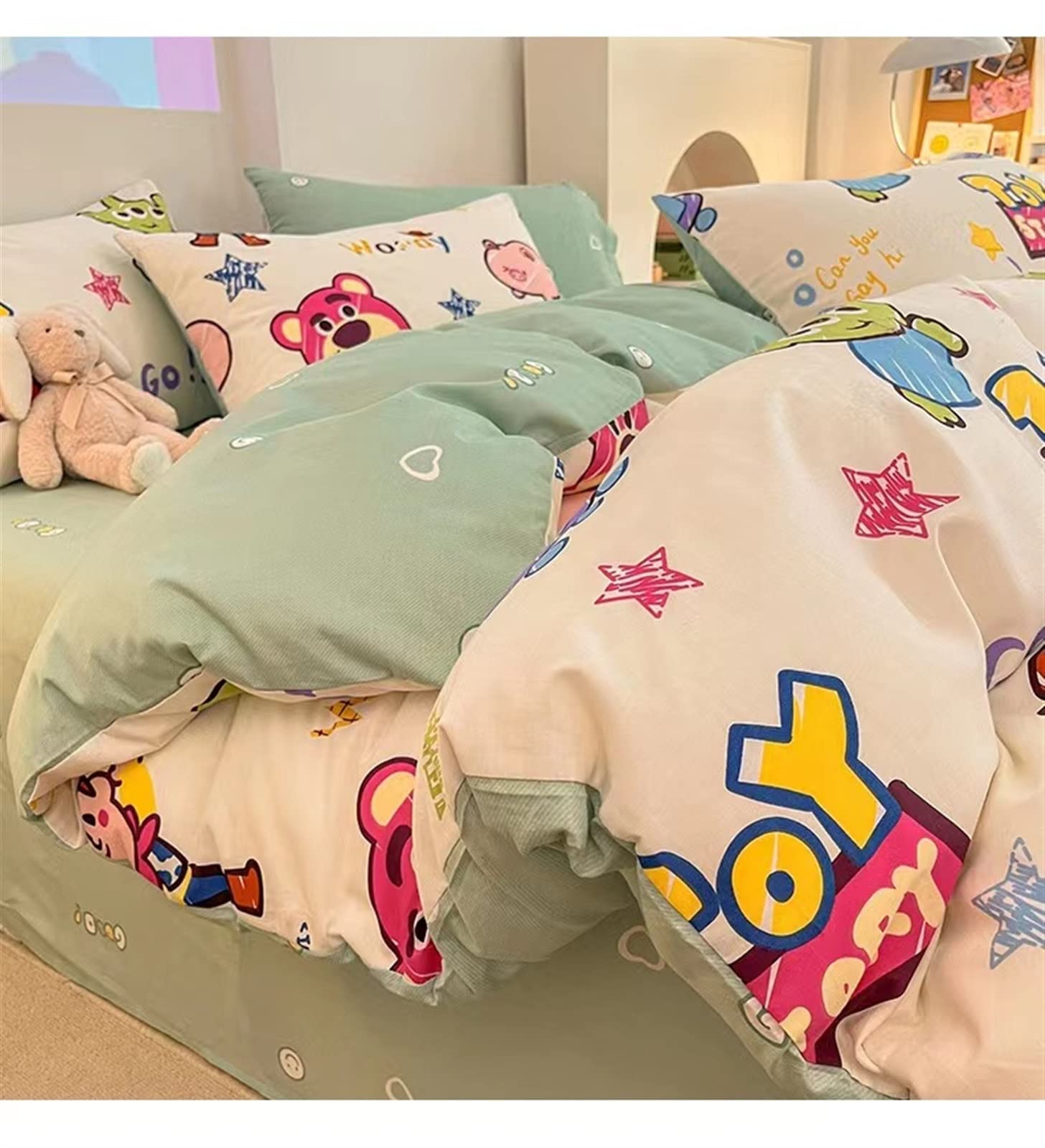 Amazon｜トイストーリー ウッディ ロッツォ【4点セット】 布団カバー