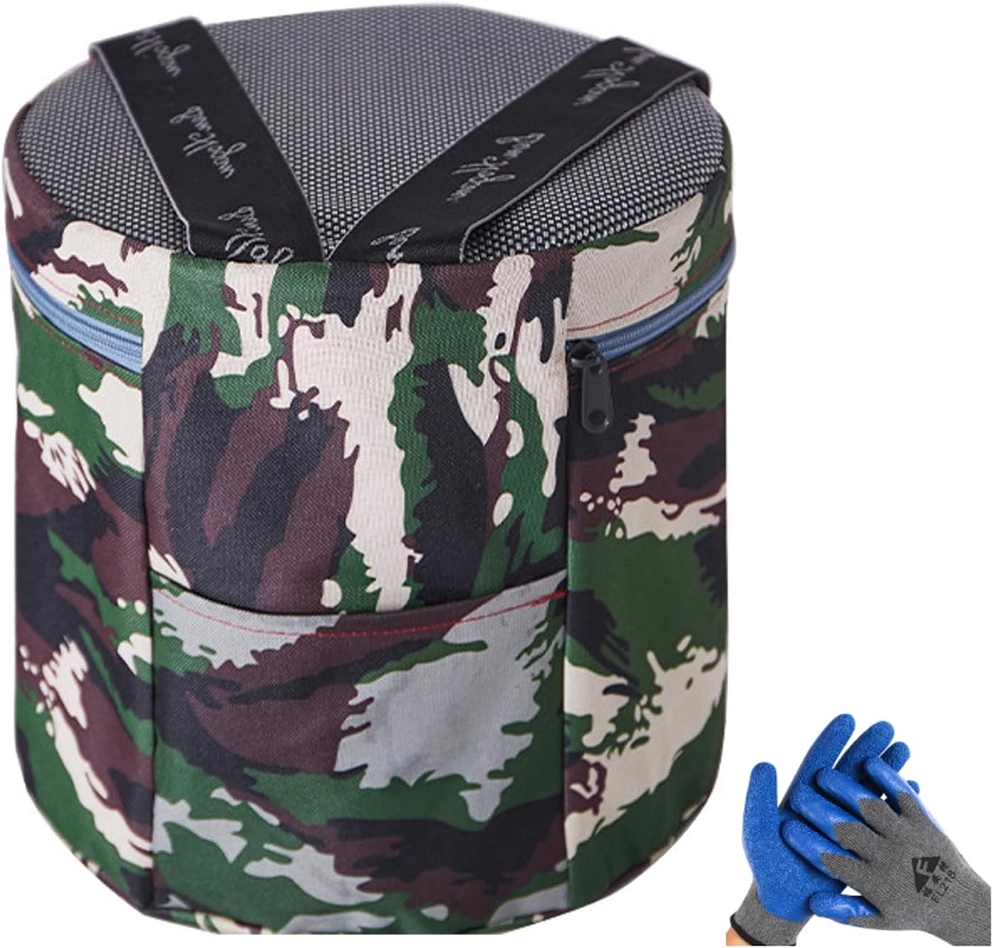 Wearable Gardening Stool Portable Hip Attached Work Seat Round Garden Bench Chair EPP Foam Material for Garage Picking Lawn Height9.8