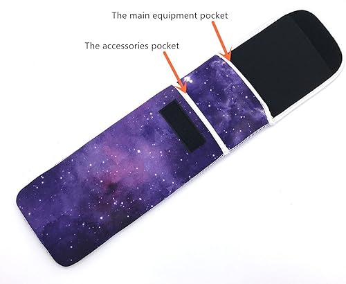 Miniatura 2 de Luony Bolsa de almacenamiento de neopreno resistente al calor con dos bolsillos para plancha plana, alisadora, rizadorarizador