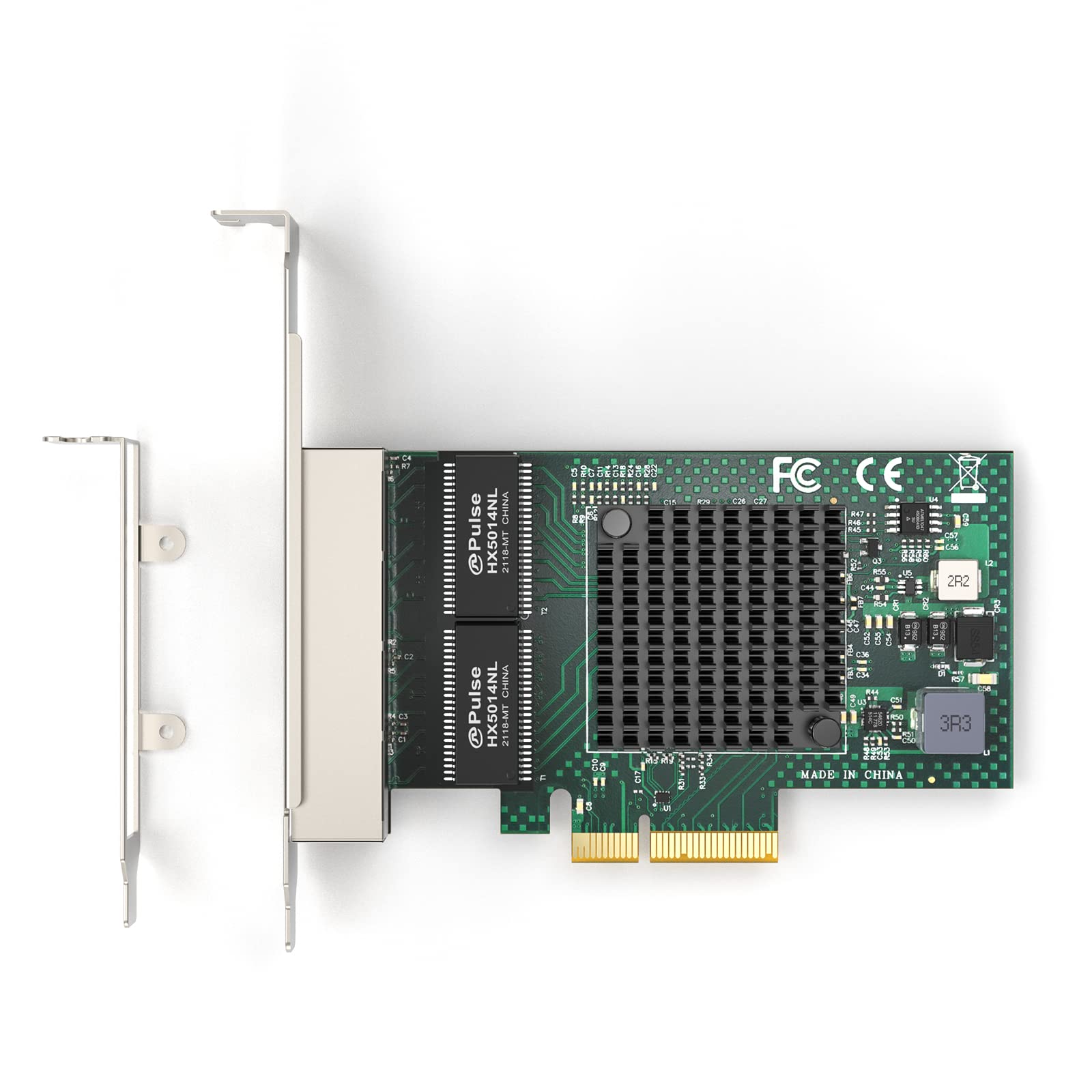 Adattatore server Ethernet Gigabit a 4 porte NetXtreme® BCM5719 RJ45 Scheda di rete quad-porte PCI Express 1000M Scheda Ethernet NIC con basso profilo per Windows Server/Linux/Ubuntu/VMware