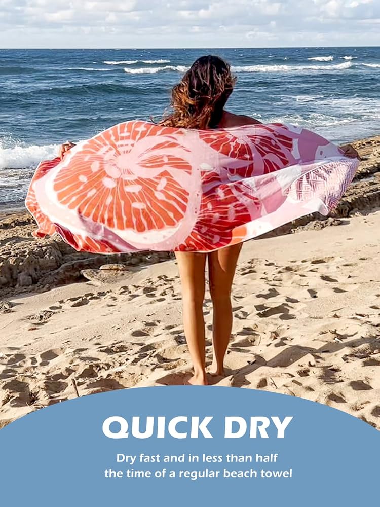 2 Pack Microfiber Beach Towel, Quick Dry Travel Towel Large
