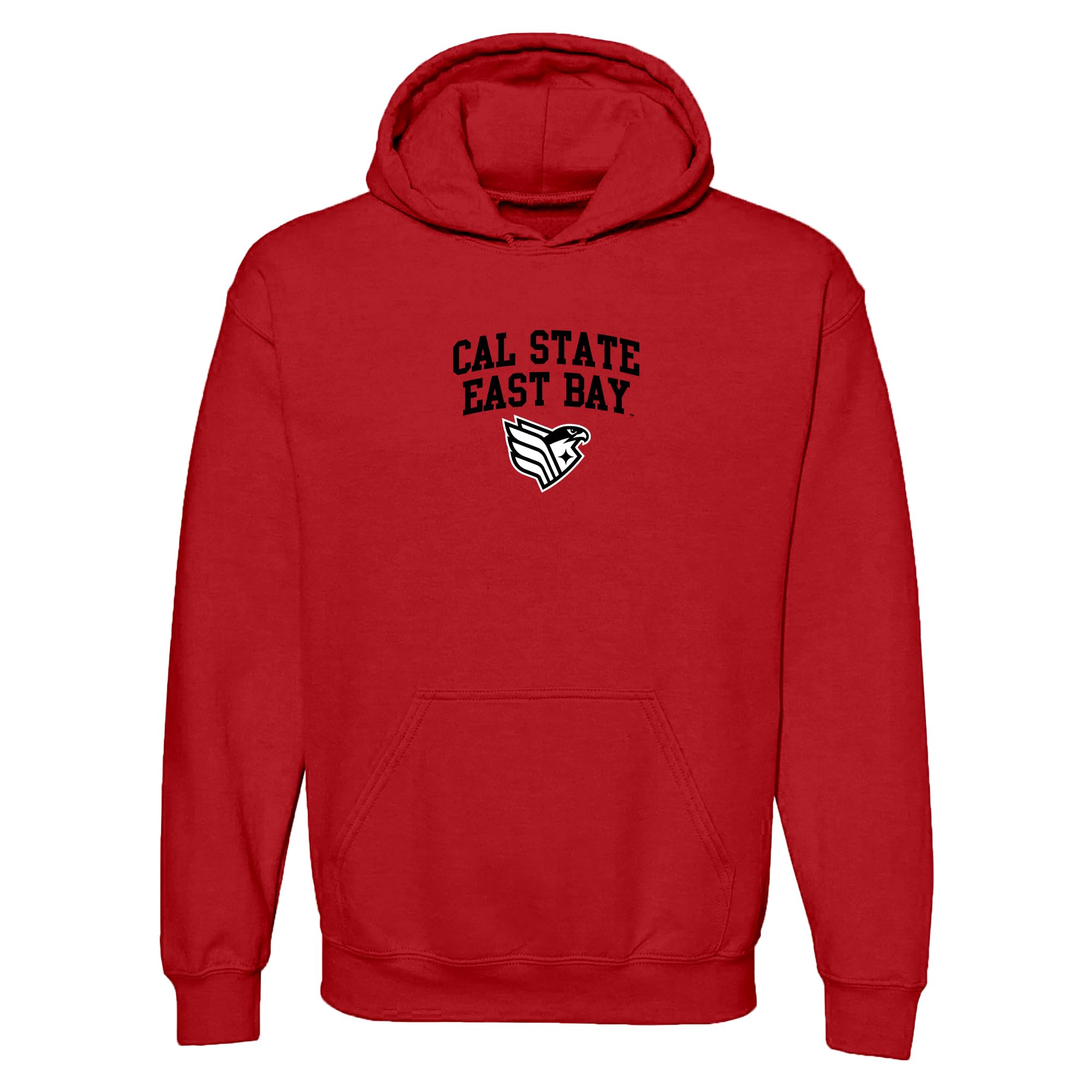 UGP Campus Apparel NCAA Officially licensed College - University Team Color Arch Logo Hoodie, California State University East Bay Pioneers Red, S โ image 1