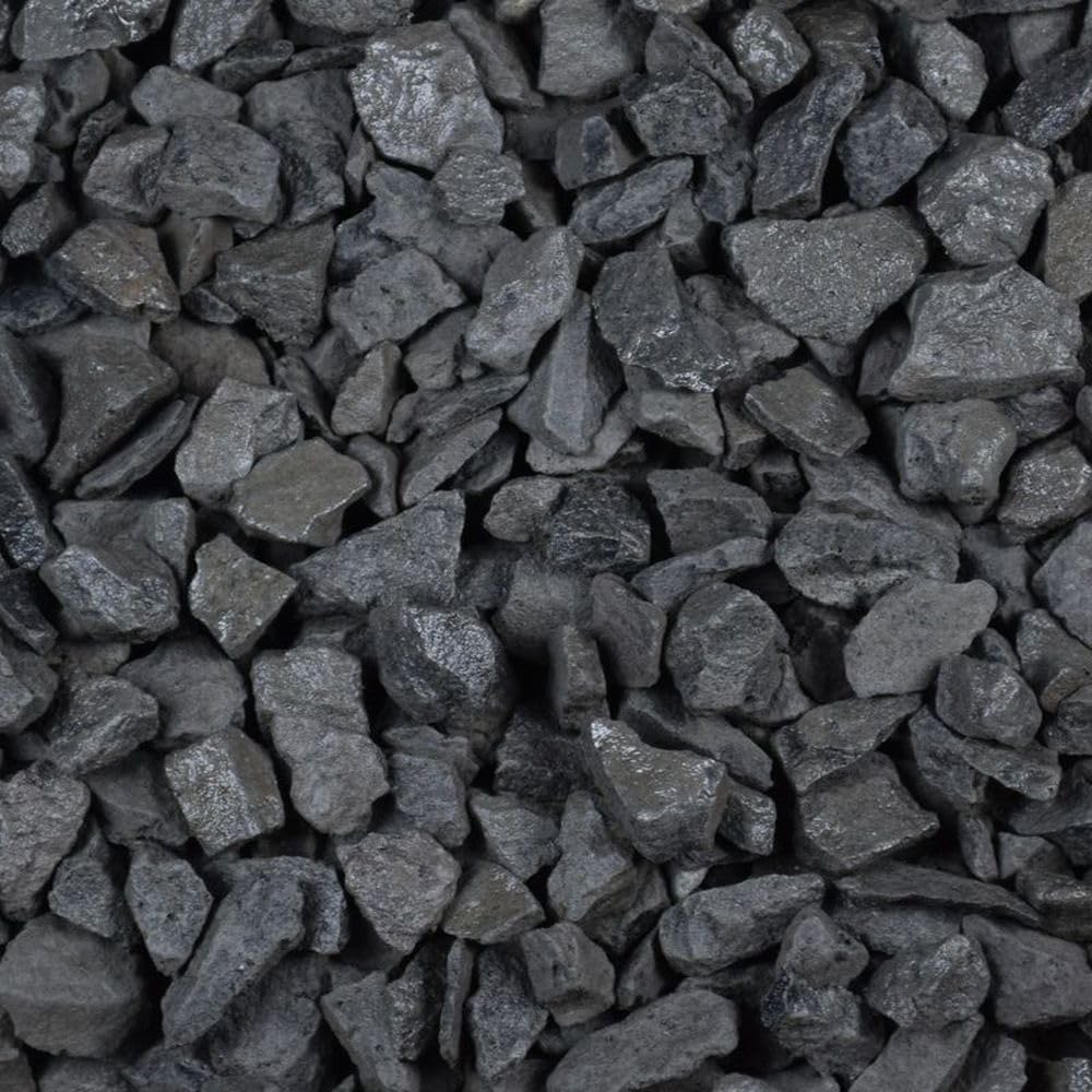 Kieselsteine Garten 11-22 mm 25 kg Zierkies Basalt Anthrazit Aquarium Kies Basaltsplitt Zierstein Splitt Ziersplitt Splitt Garten