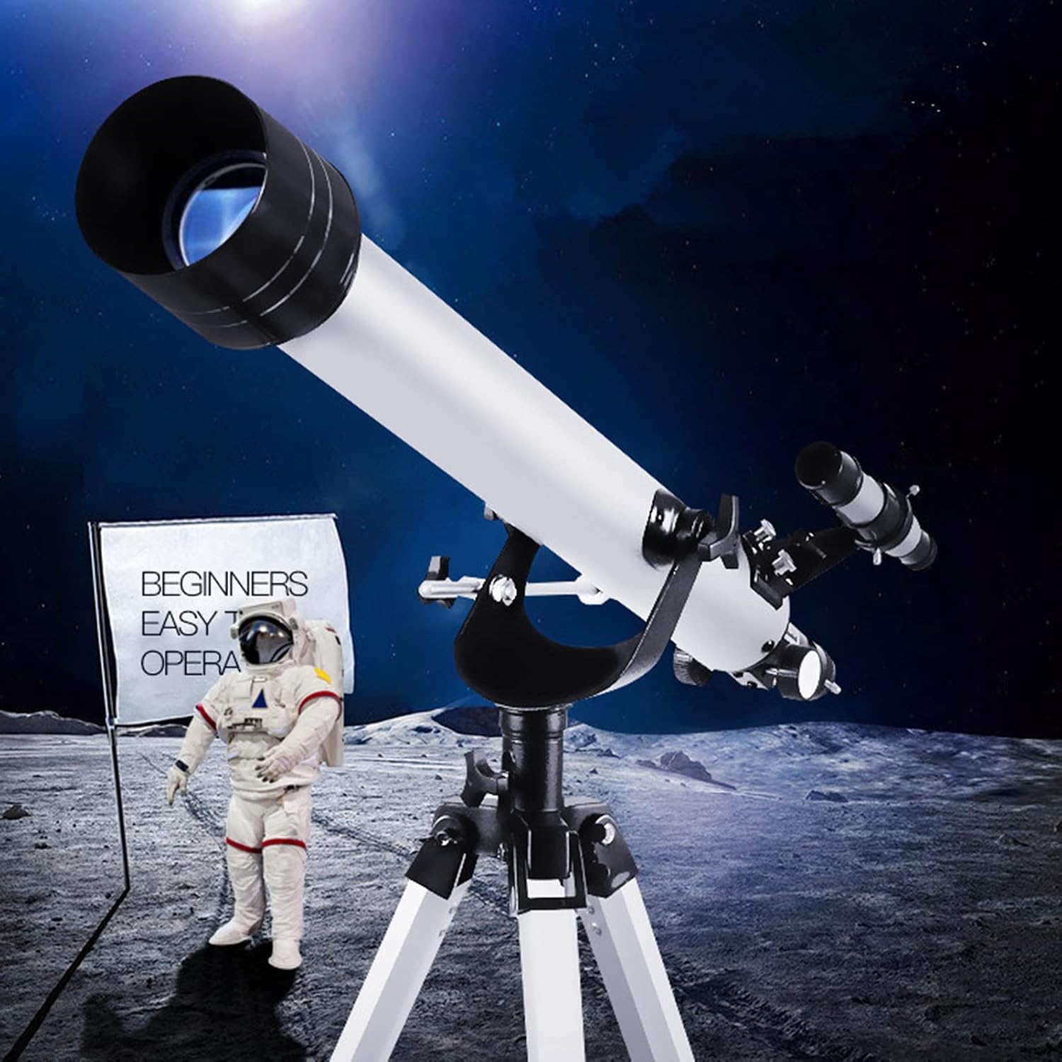 Zooming Astronomical Telescope, 900X60mm Monocular Scope Telescope for Space Celestial Observation with Portable Tripod