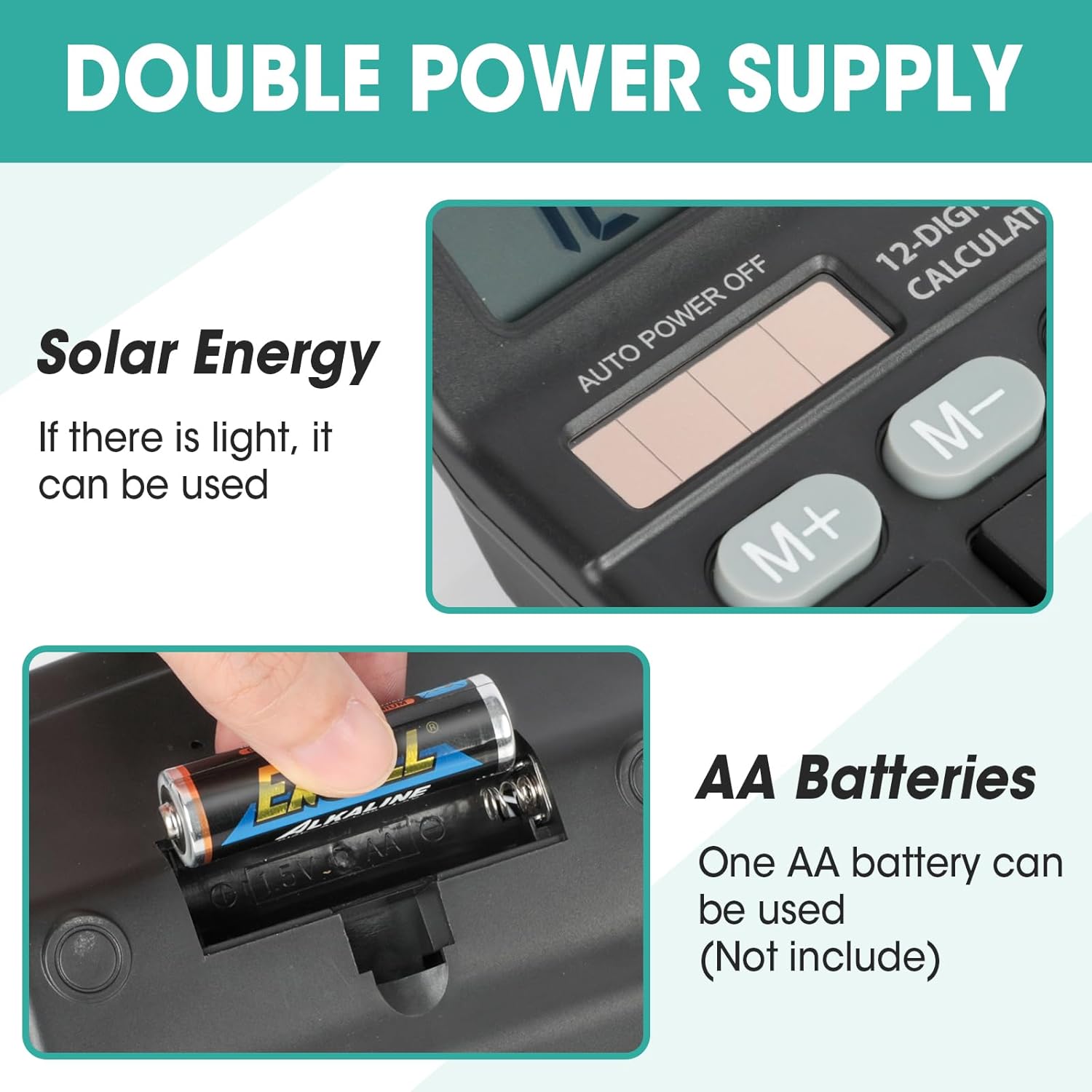 30 Pack Calculator Bulk, 12 Digits Calculators Desktop with Large LCD Display and Sensitive Butto, Solar and Battery Dual Power, Desk Calculator