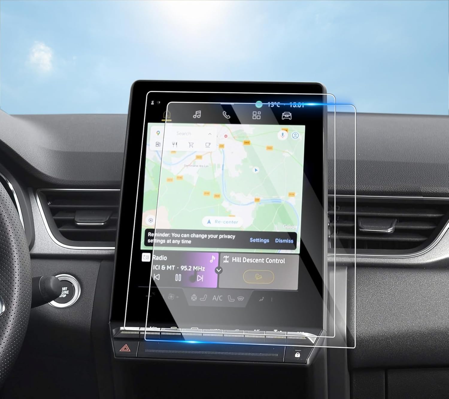 SHAOHAO for Renault Captur 2 /Renault Symbioz 2025 2026 screen protector car 10.4 inch GPS accessories PET nano-film scratch resistance 4H Renault Captur accessories