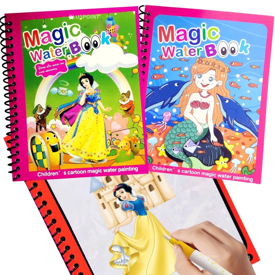 See full amazon price history chart for PLUSPOINT Magic Quick Dry Water Book Reusable Colouring Water Doodle Book self-Drying with Water Pen for Kids Drawing Practice Book for Toddlers, Return Gifts, Birthday Party (for Girls 2 Books) PLUSPOINT Magic Quick Dry Water Book Reusable Colouring Water Doodle Book self-Drying with Water Pen for Kids Drawing Practice Book for Toddlers, Return Gifts, Birthday Party (for Girls 2 Books) (B09J2RBTJQ) Amazon Price History, Amazon Price Tracker