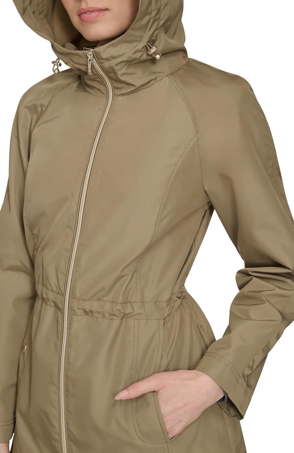 Cole Haan Outerwear travel packable rain jacket,SAGE,x-small