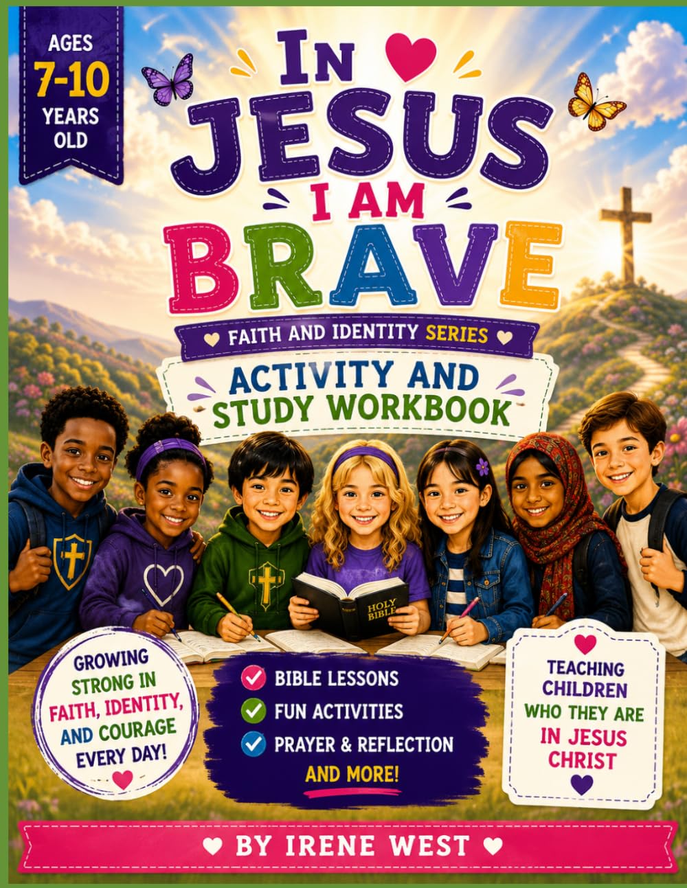 IN JESUS, I AM BRAVE ACTIVITY AND STUDY WORKBOOK.: 7-10 YEARS.