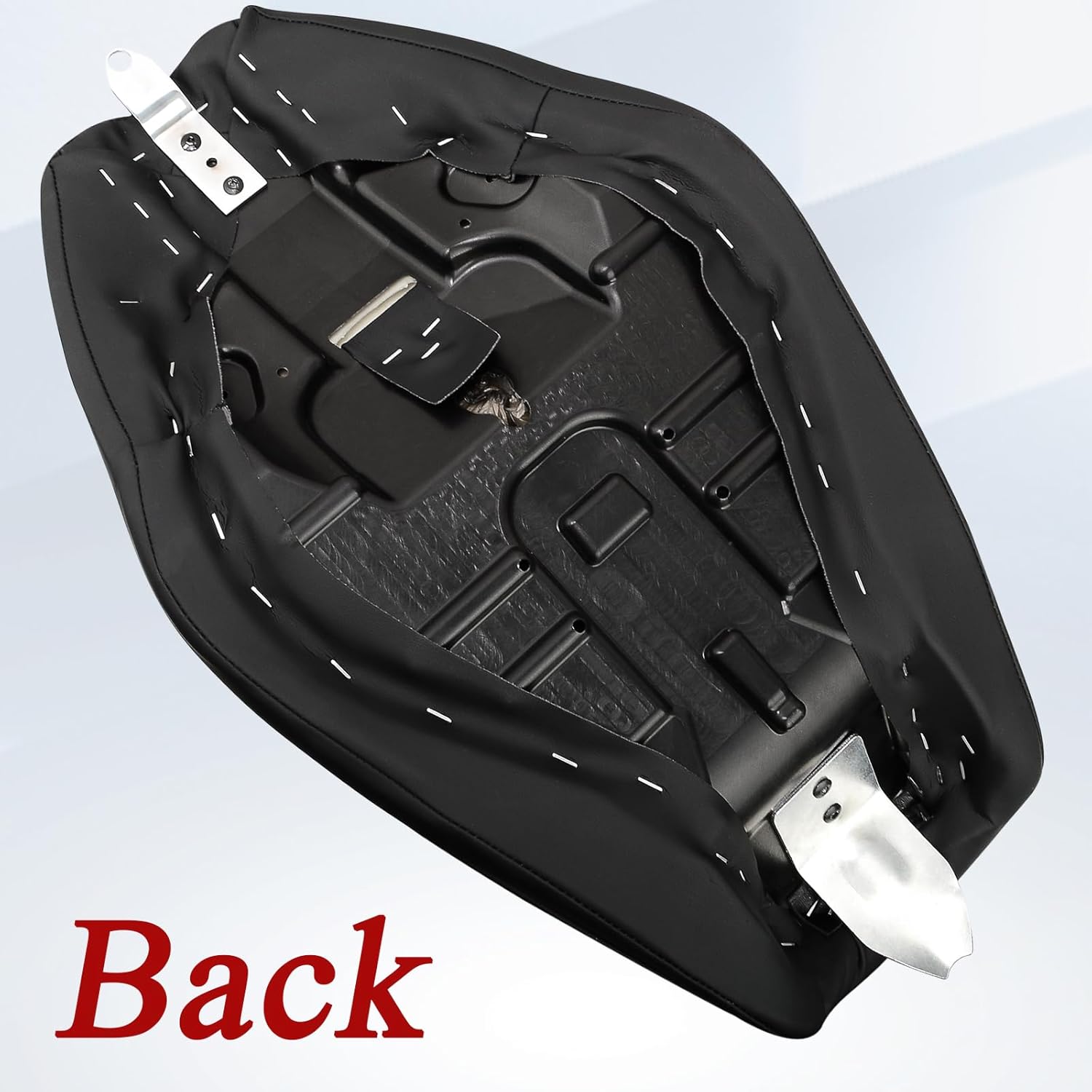 WOWTK Front Driver Rider Solo Seat for Harley Sportster Iron 883 1200 XL883 XL1200NS Forty-Eight XL1200X 2010-2022,White