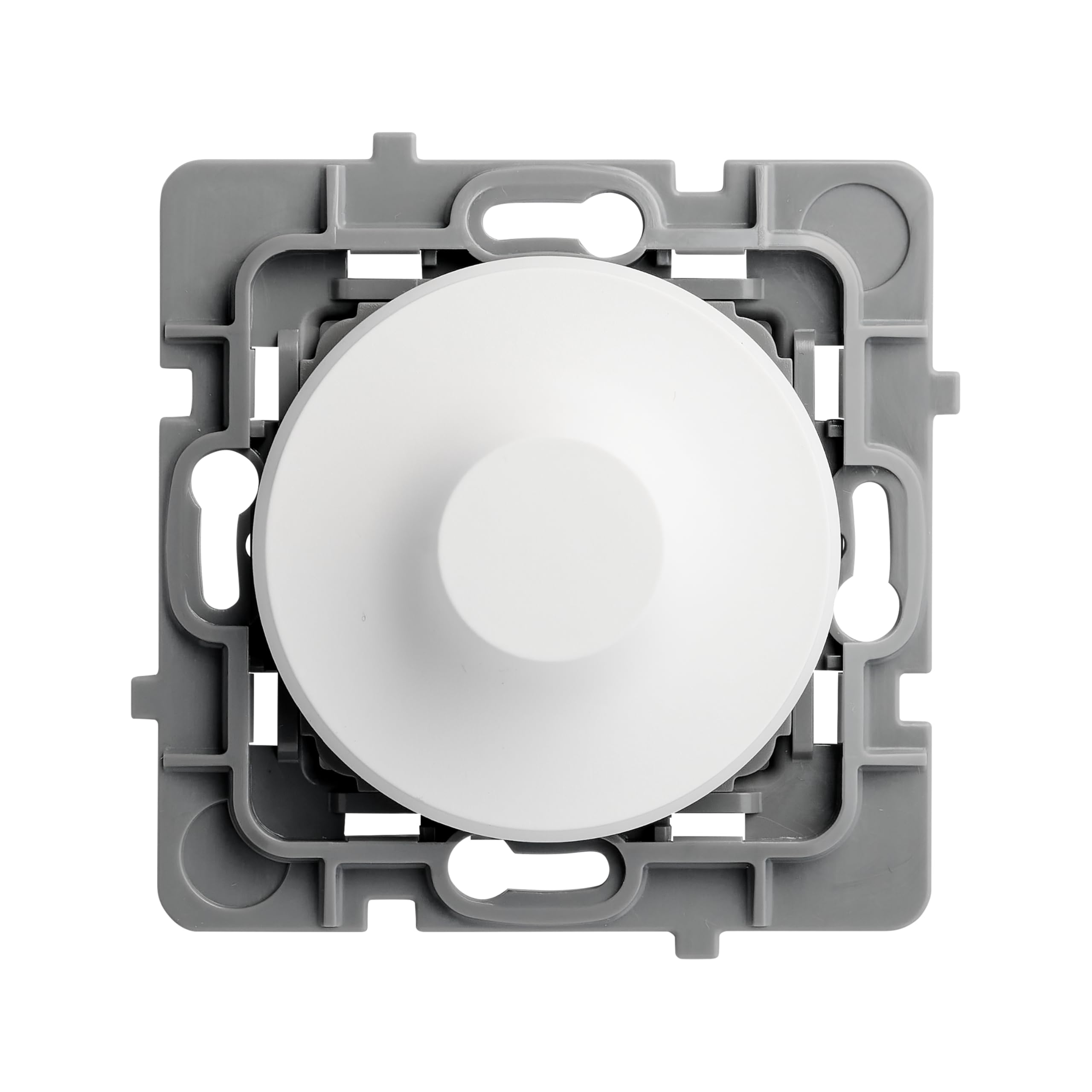 DEBFLEX - Casual Evo - Mécanisme Variateur Compatible LED - Interrupteur Variateur 1W à 75W (LED) ou 1W à 300W (Halogène) - Plastique - Pour Installation Encastrée - Blanc - 74 x 74 x 54 mm