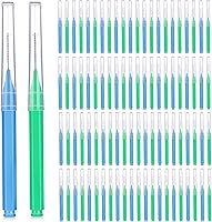 Vista 26 de Patelai 100 piezas de cepillos para limpiador, cepillo interdental, palillo de dientes, cabezal de hilo dental, hilo dental, higiene dental, hilo