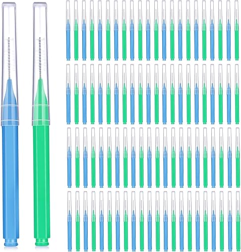 Miniatura 26 de Patelai 100 piezas de cepillos para limpiador, cepillo interdental, palillo de dientes, cabezal de hilo dental, hilo dental, higiene dental, hilo
