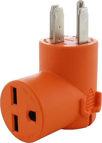 AC WORKS RangeRVGenerator 14-50P Enchufe a 6-30R Adaptador de conexión HVAC de 30 amperios y 250 voltios (compacto)
