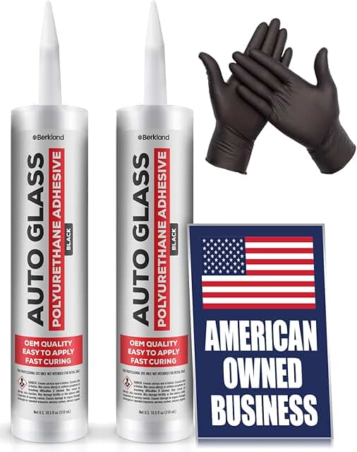 2-Pack Fast-Curing Polyurethane Windshield Adhesive & Sealant (High Bond Strength)