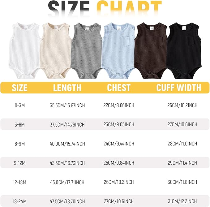 Bodies Bebé Niño Sin Mangas Pack 2 miniatura 8