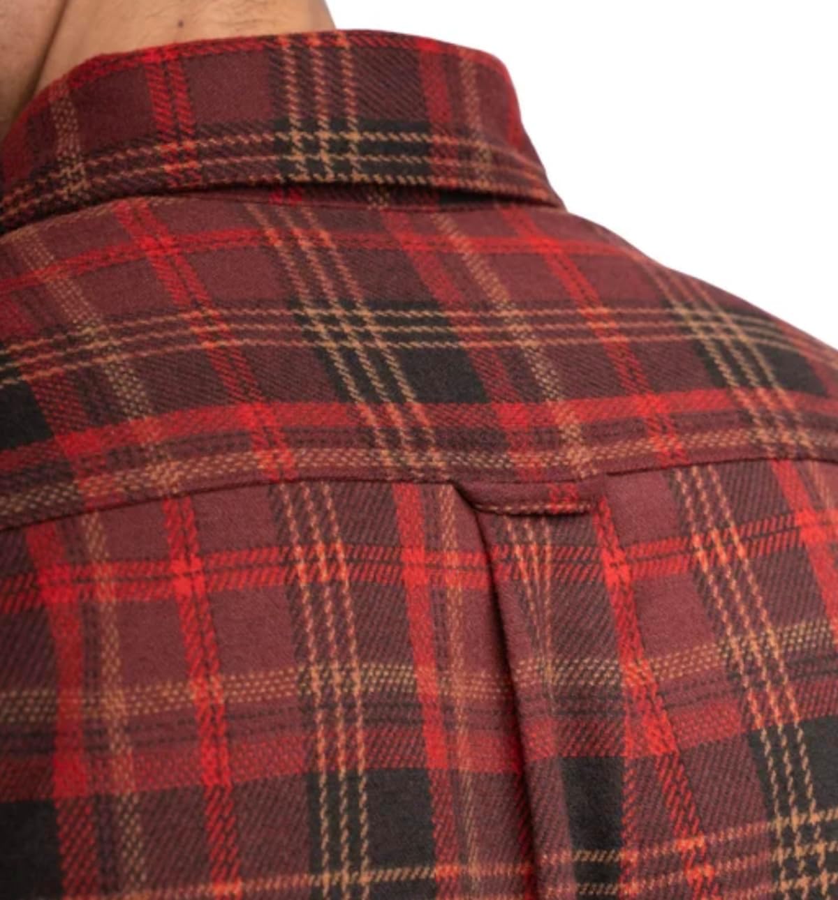 Jachs New York Men's Long Sleeve Button Up Brushed Flannel Shirt (US, Alpha, Small, Red) - Image 5