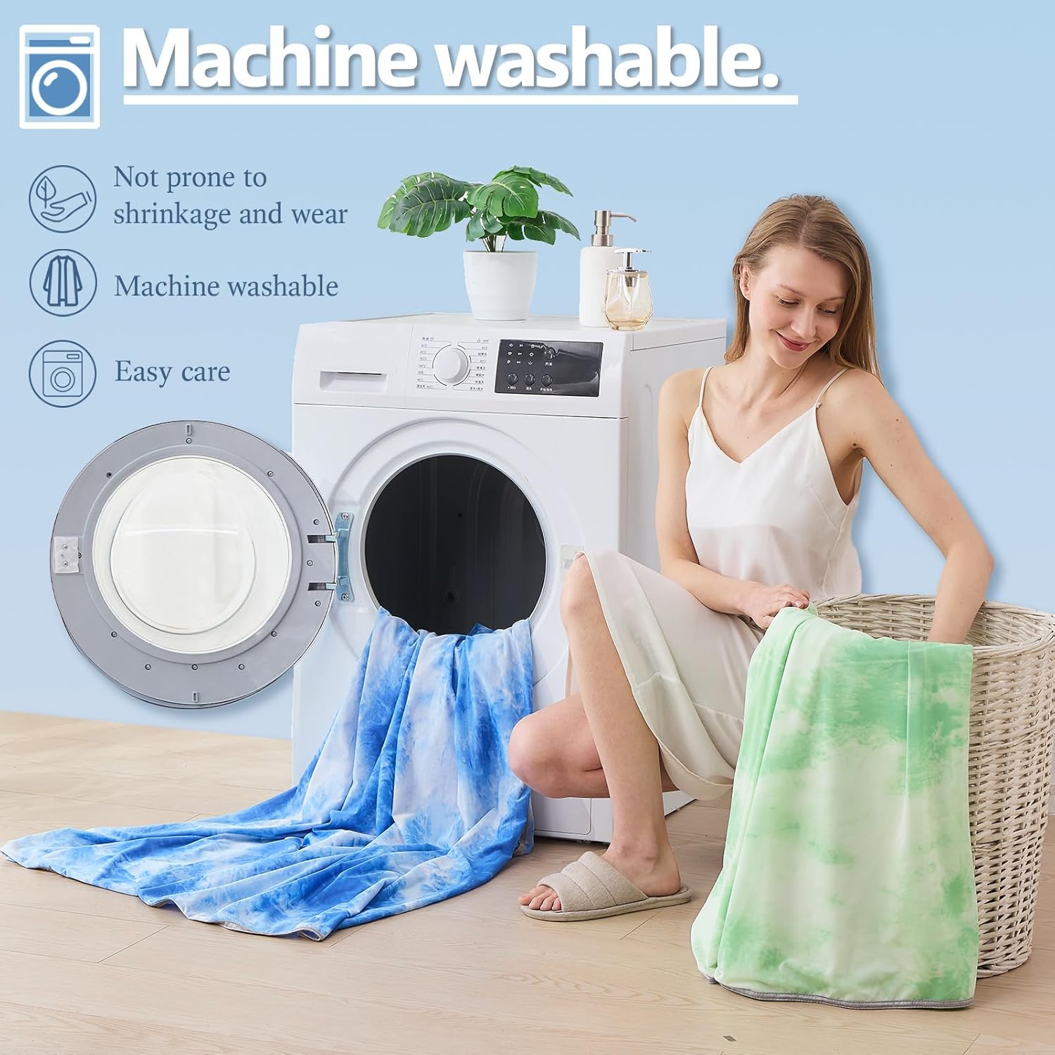 Cooling Blanket Throw Size (50"x70") for Hot Sleepers Ultra Lightweight & Breathable Summer Blanket, Soft Thin Cooling Blanket for Night Sweats, Bed & Couch