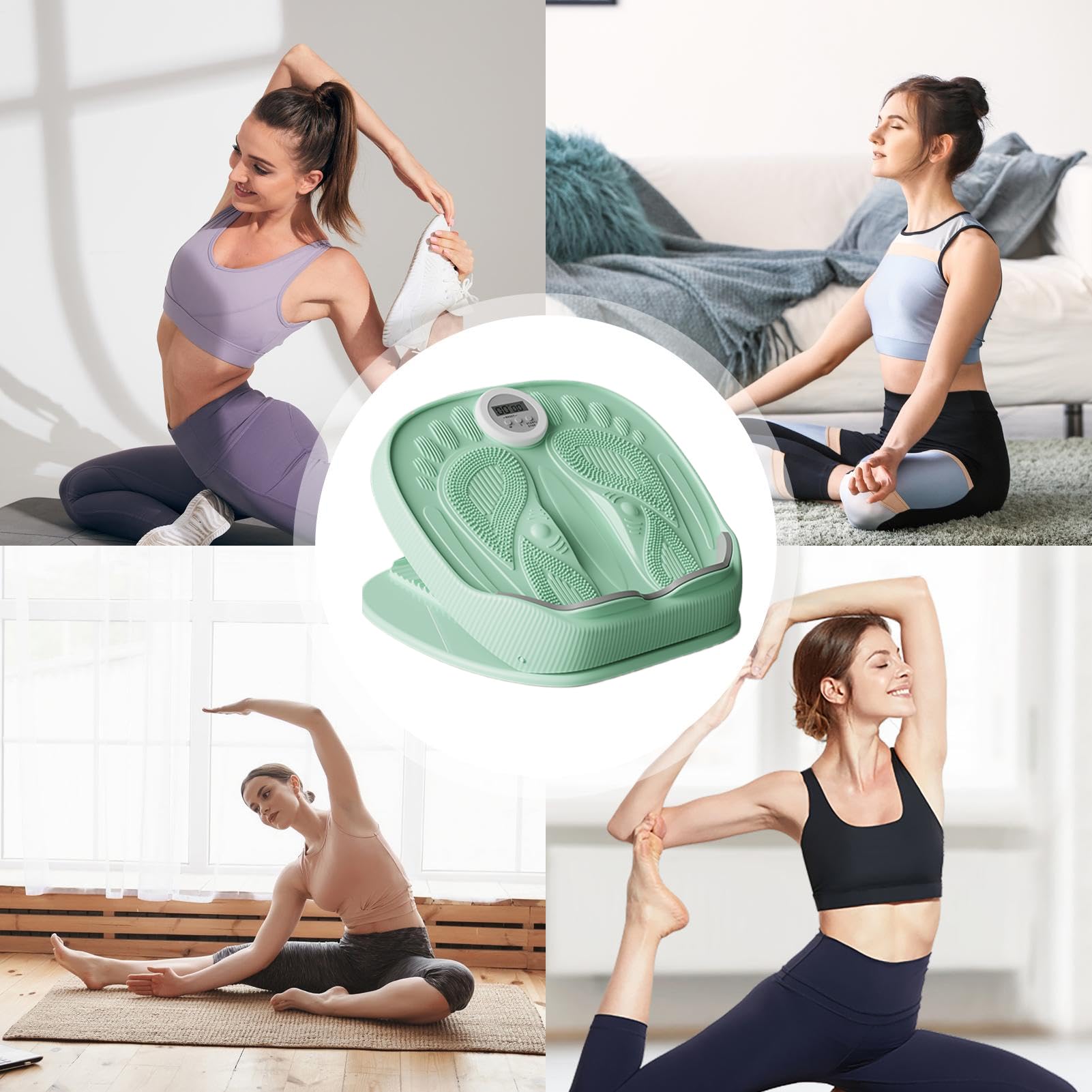 Estirador de piernas - Ajustable oblicuo con contrapeso - Dispositivo contra el síndrome de espinilla dolor de talón, pantorrillas flexibles para hombres y mujeres