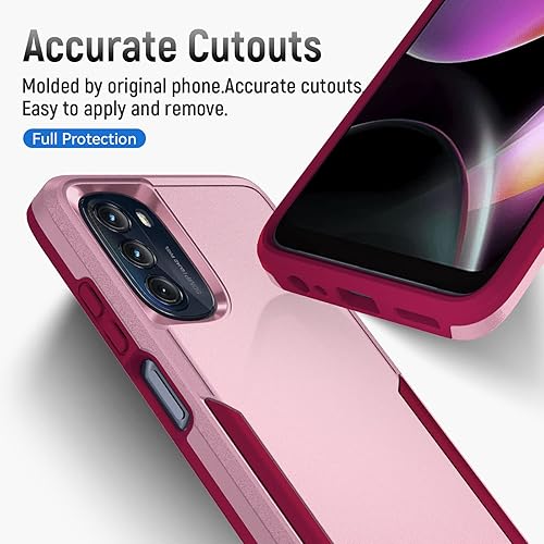 Miniatura 9 de Warsia Funda para Moto G 5G, funda para Motorola G 5G 2022 con protector de pantalla probada en caídas de grado militar, funda protectora resistente