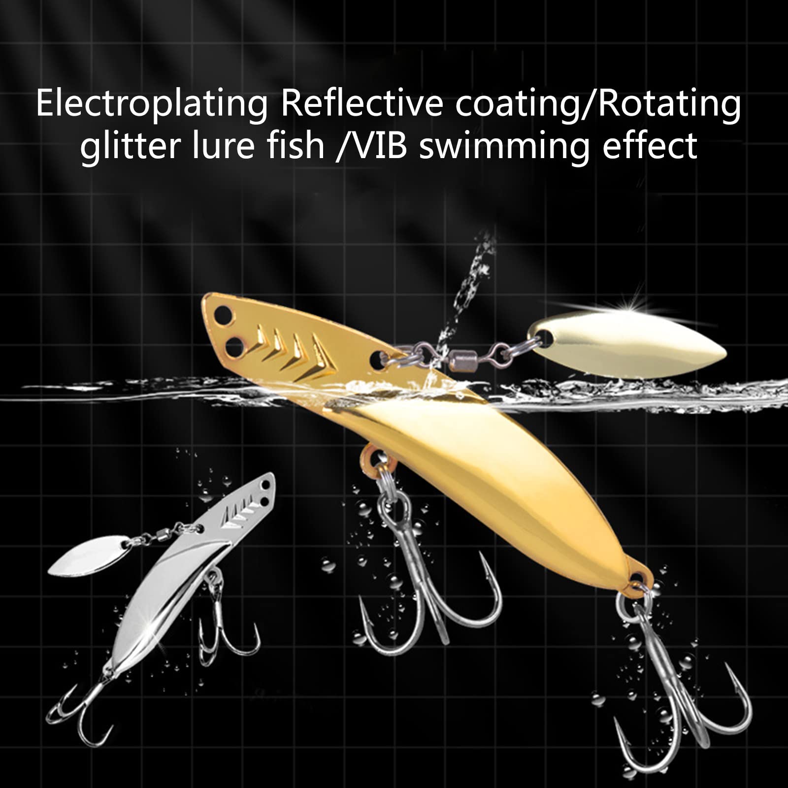 Amazon.co.jp: 釣りルアー 大型ハードベイト ミノー VIB ルアー フック