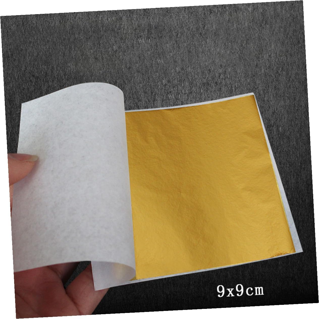Hohopeti 200sheets Imitation Gold Leaf Foil Paper Gold Rose for Nail Art Crafts Gilding and Decoration Easy to Use Versatile for DIY Projects