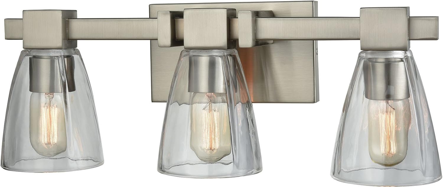 ELK Lighting 11982/3 Vanity-Lighting-fixtures, Nickel