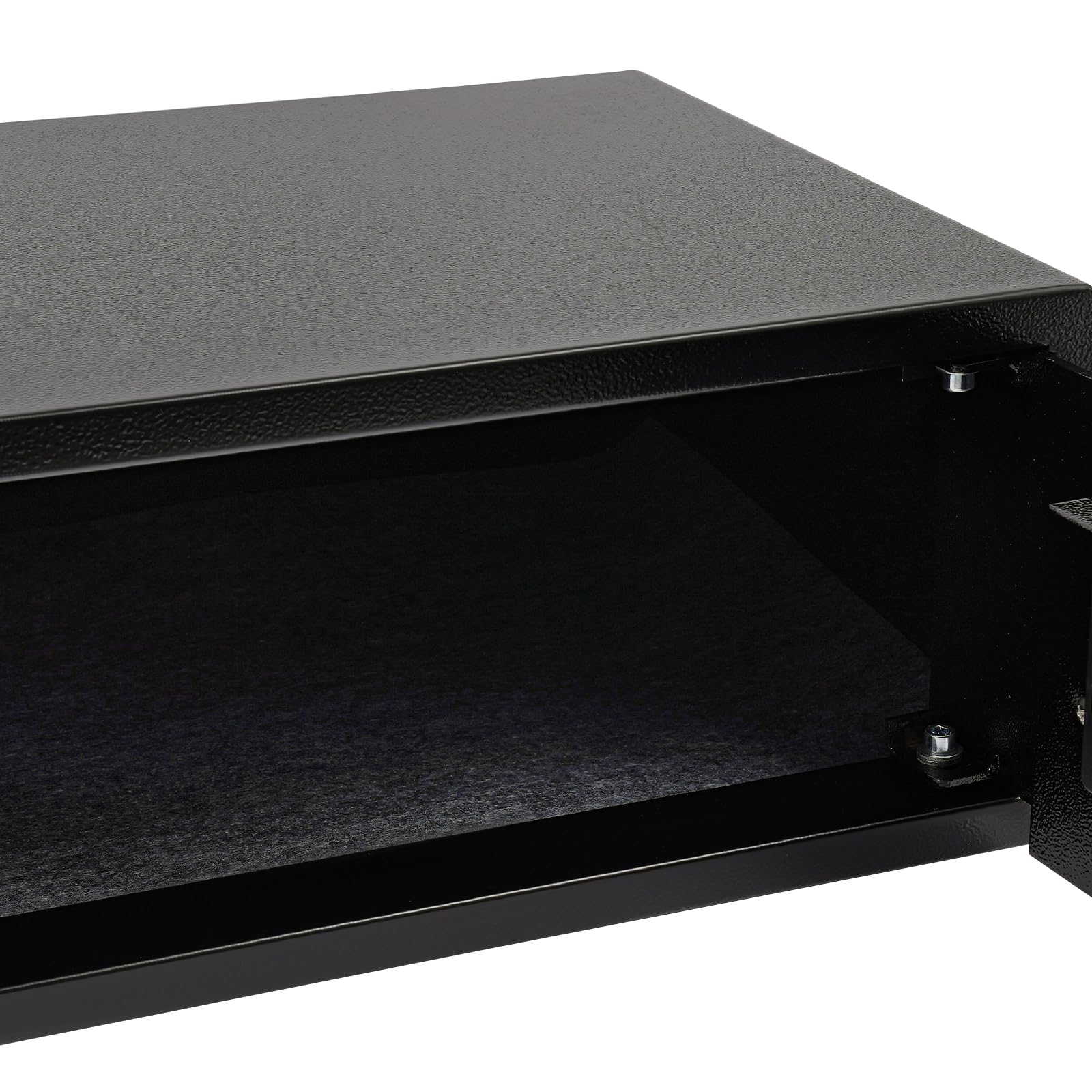 Armario de seguridad de 42 x 37 x 20 cm, caja fuerte para llaves de pared, contraseña personal de 3 a 6 dígitos y contraseña de administrador de 6 dígitos, interfaz USB