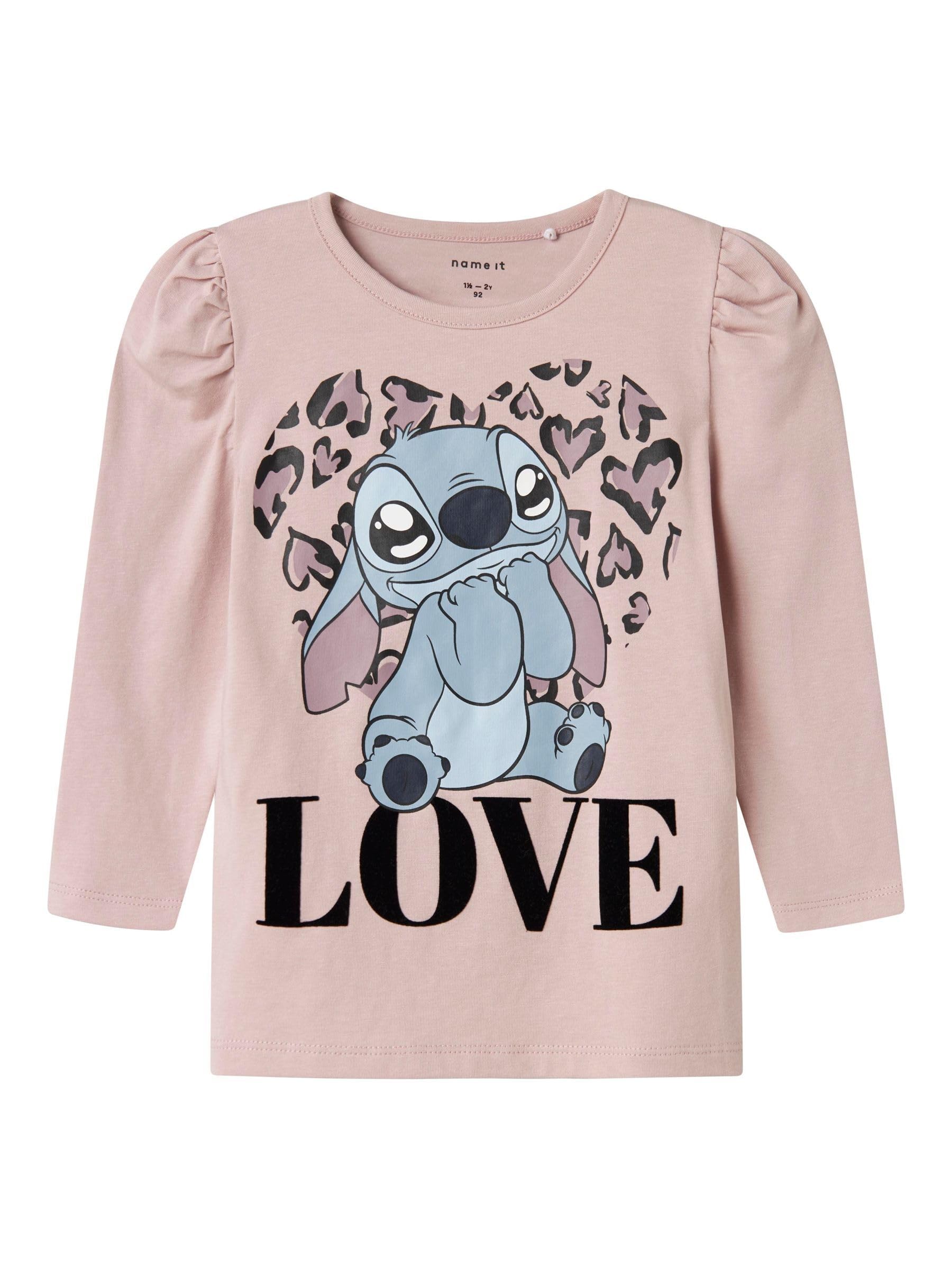 Name IT Mädchen Name It Girl Oberteil mit Langen Ärmeln Stitch Nmfdiana Stitch Ls Top Box Noos Wdi (1er Pack)