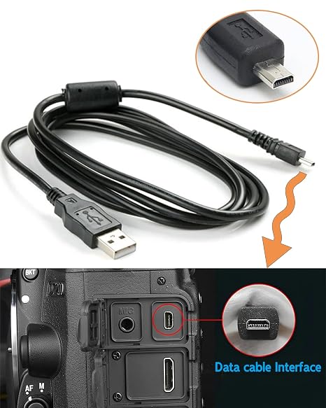 Replacement UC-E6 UC-E16 UC-E17 UC-E23 for Nikon Coolpix Charger, for Nikon Coolpix Charging Cord for S3100 S3000 S6300 S570 S3500 S6200 S6500