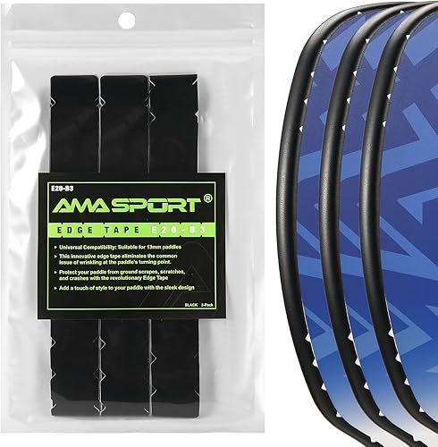 PICKLETECH Pickleball Paddle Protection Tape - Paddle Head Edge Guard - Racket Edge Protection Tape -Fit Perfectly Curved Edge -No Wrinkling