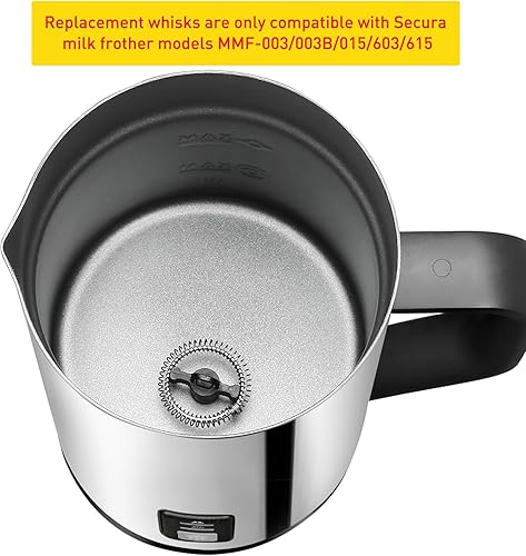 Miniatura 6 de Secura - Juego de batidor eléctrico para leche y calentador